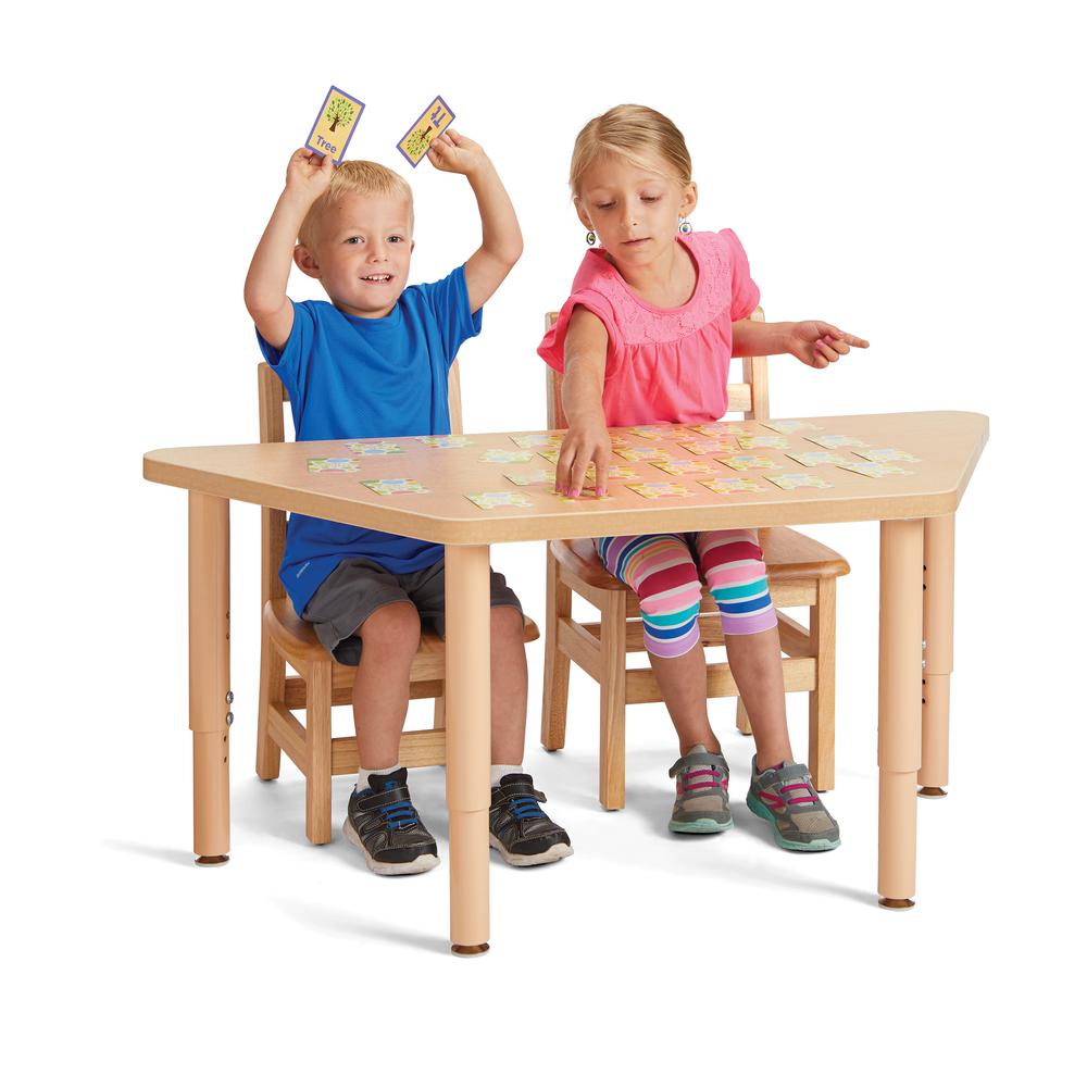Jonti-Craft® Purpose+ Trapezoid Table - 24" x 48"