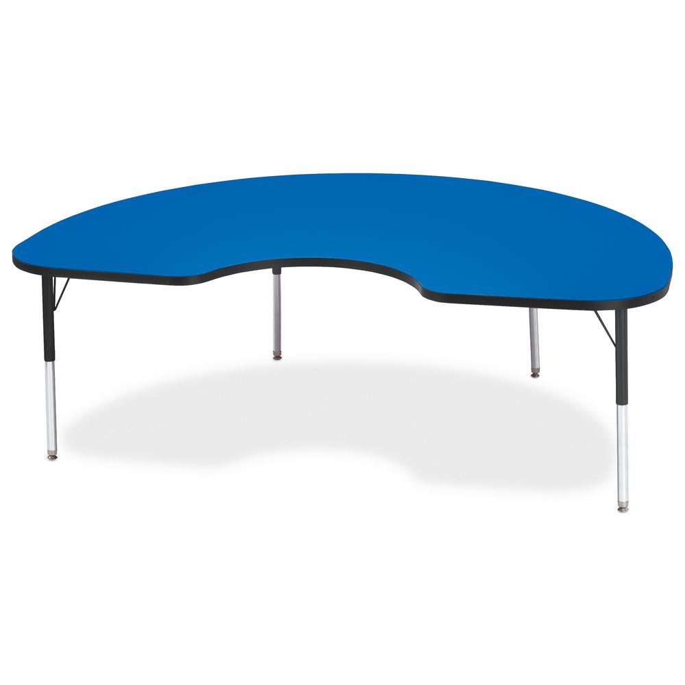 Kidney Activity Table - 48" X 72", Mobile - Gray/Purple/Gray