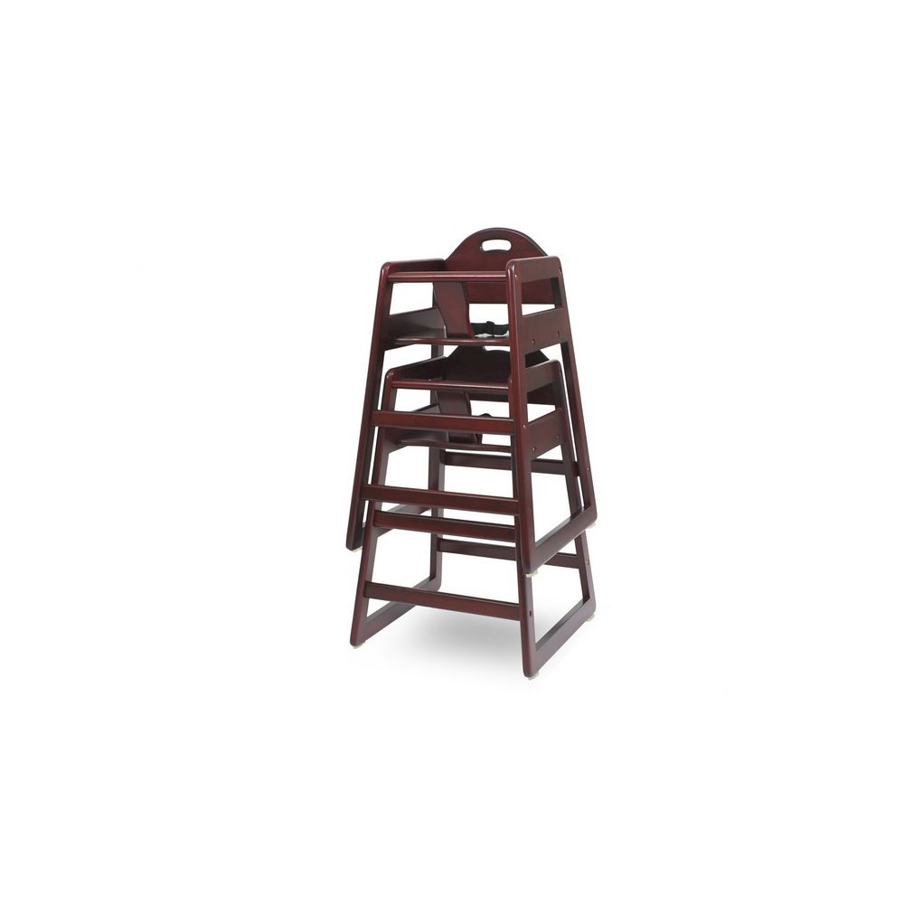 Solid Wood Stackable High Chair, Cherry