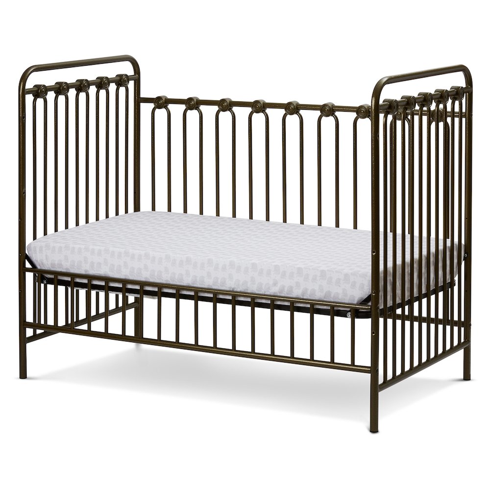 Napa 3 in 1 Convertible Full Sized Metal Crib in Golden Nugget