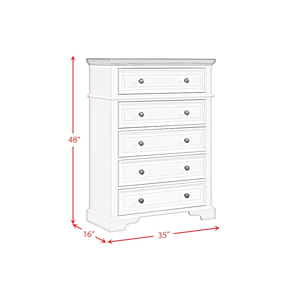 Ulysses Youth Twin UPH 3PC Bedroom Set in White