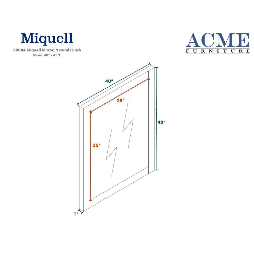 Miquell Mirror Natural