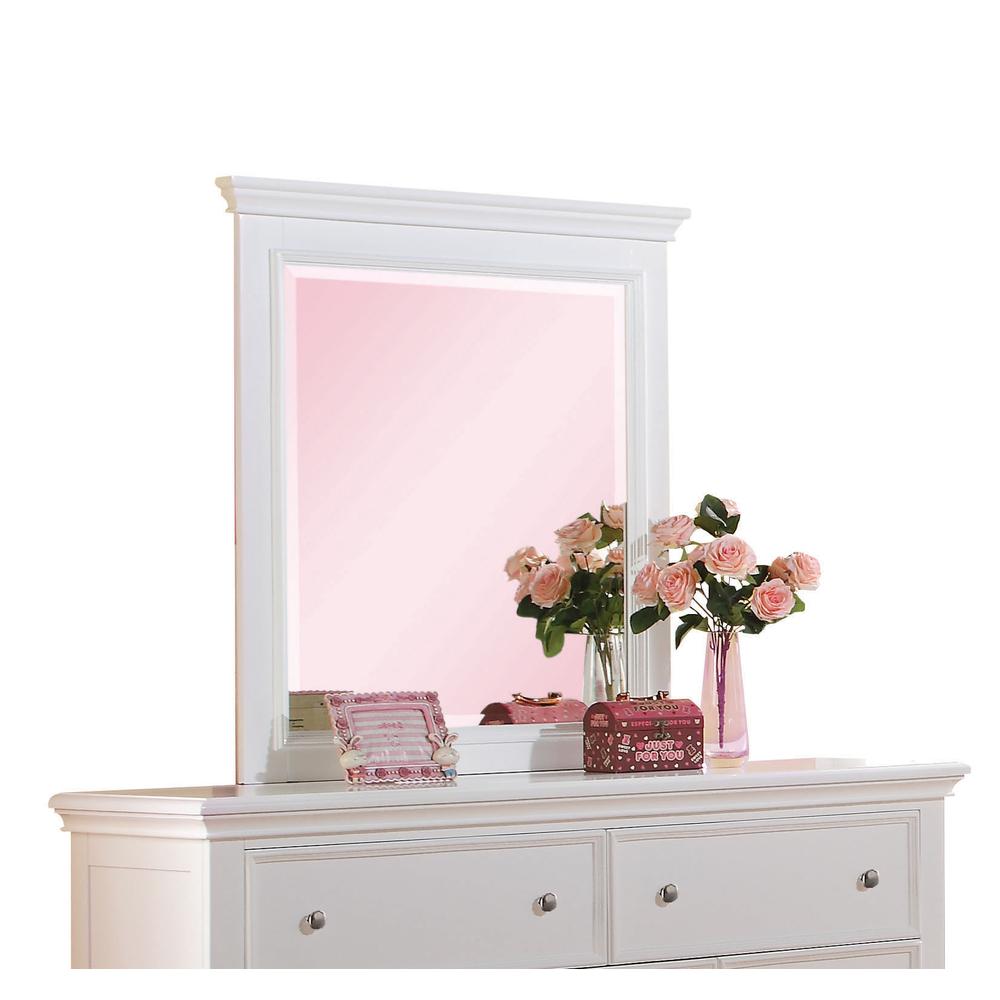 Lacey Mirror White