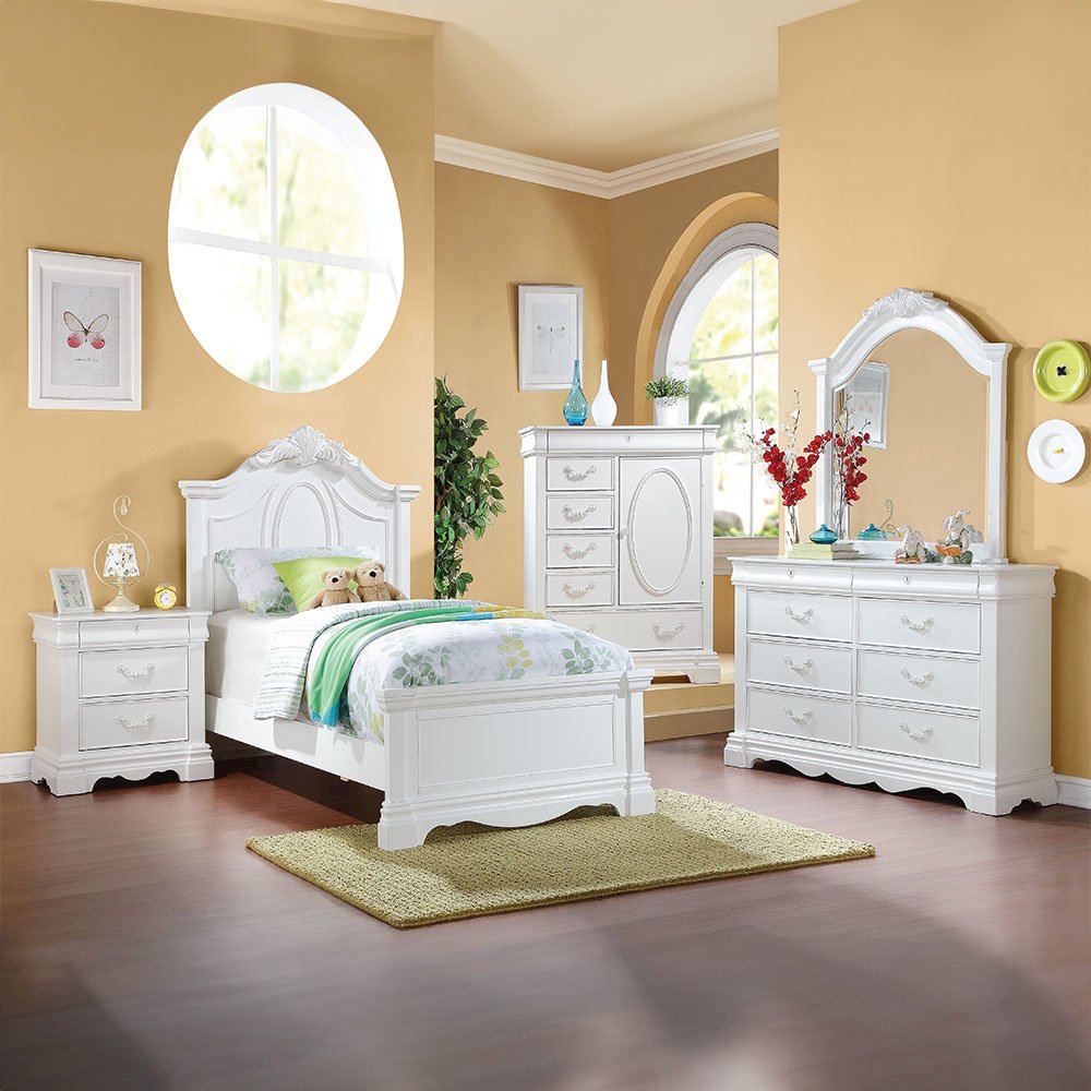 Estrella Full Bed White