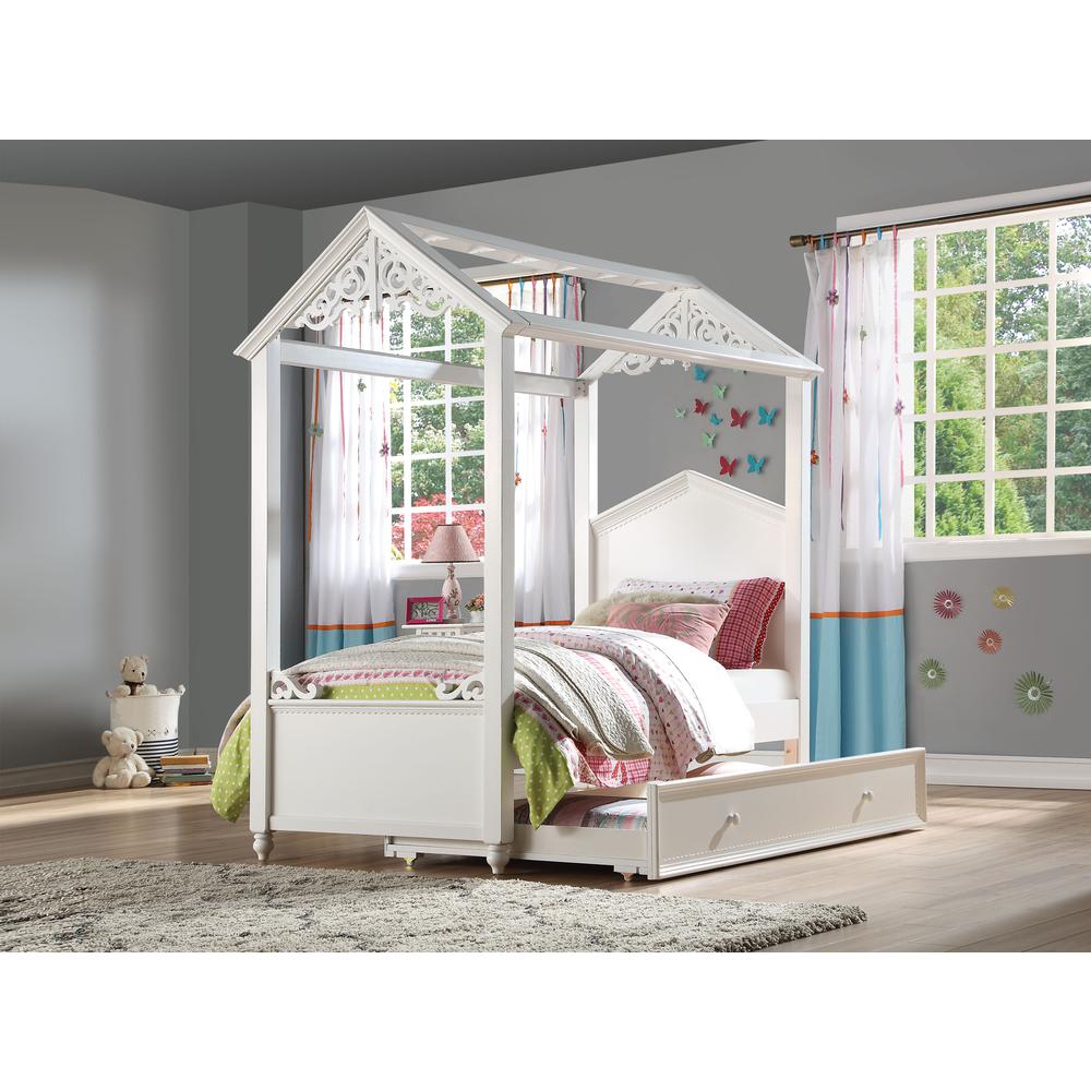 Rapunzel Twin Bed, White (1Set/2Ctn)