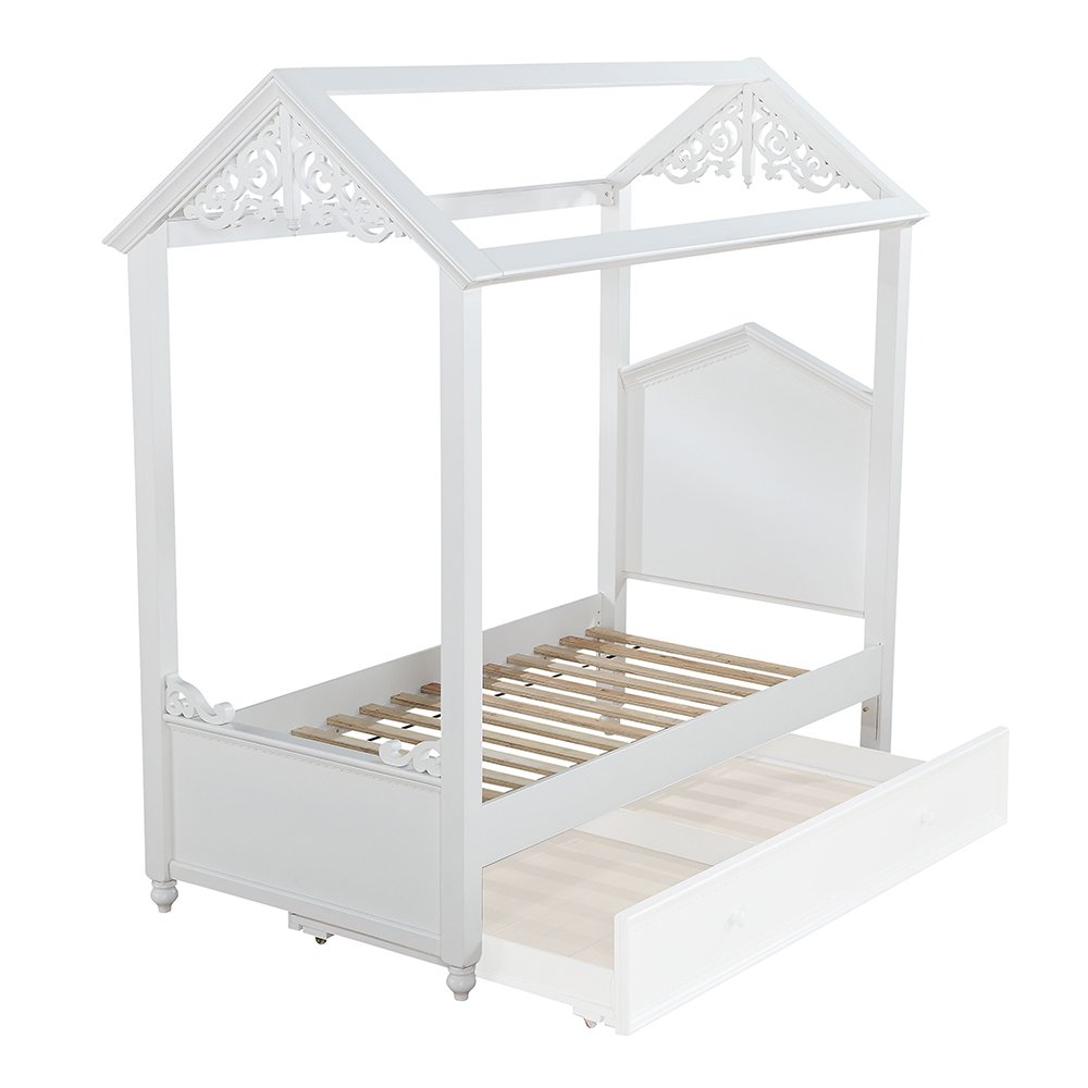 Rapunzel Twin Bed White