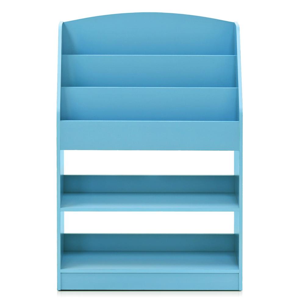 Furinno KidKanac Magazine/Bookshelf with Toy Storage, Light Blue