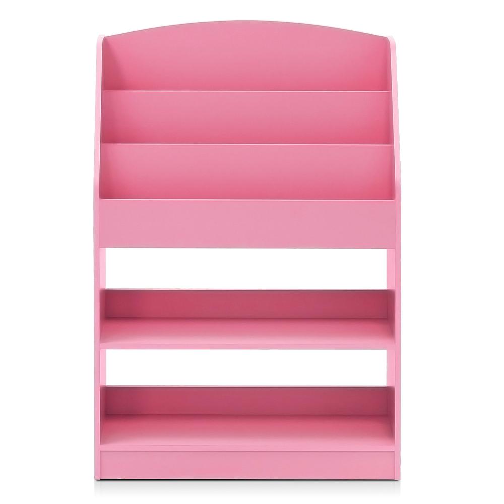 Furinno KidKanac Magazine/Bookshelf with Toy Storage, Pink