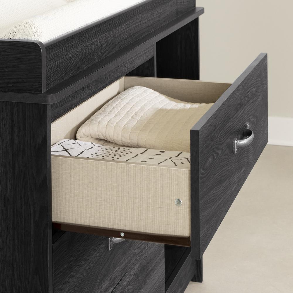 Tassio Changing Table, Gray Oak