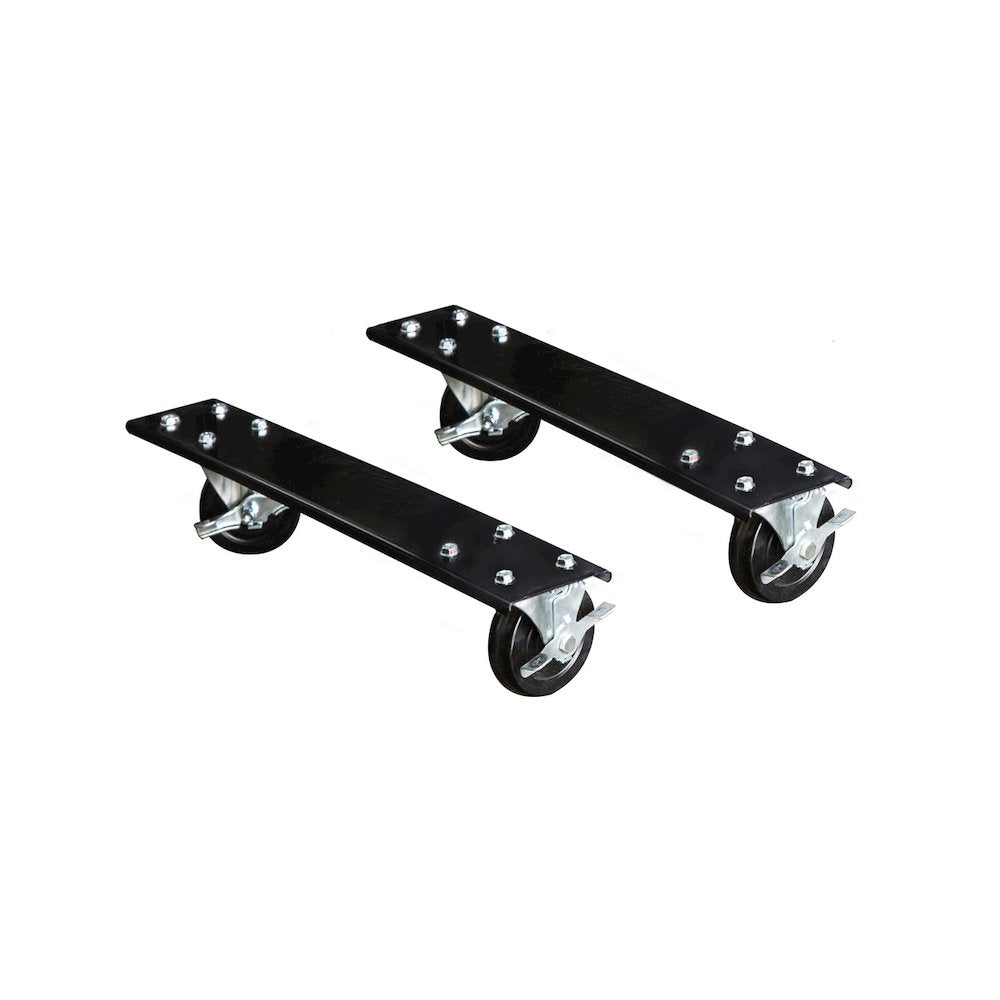 Adjustable Leg Workbench Caster Kit, 30"D, 708 Midnight Ebony