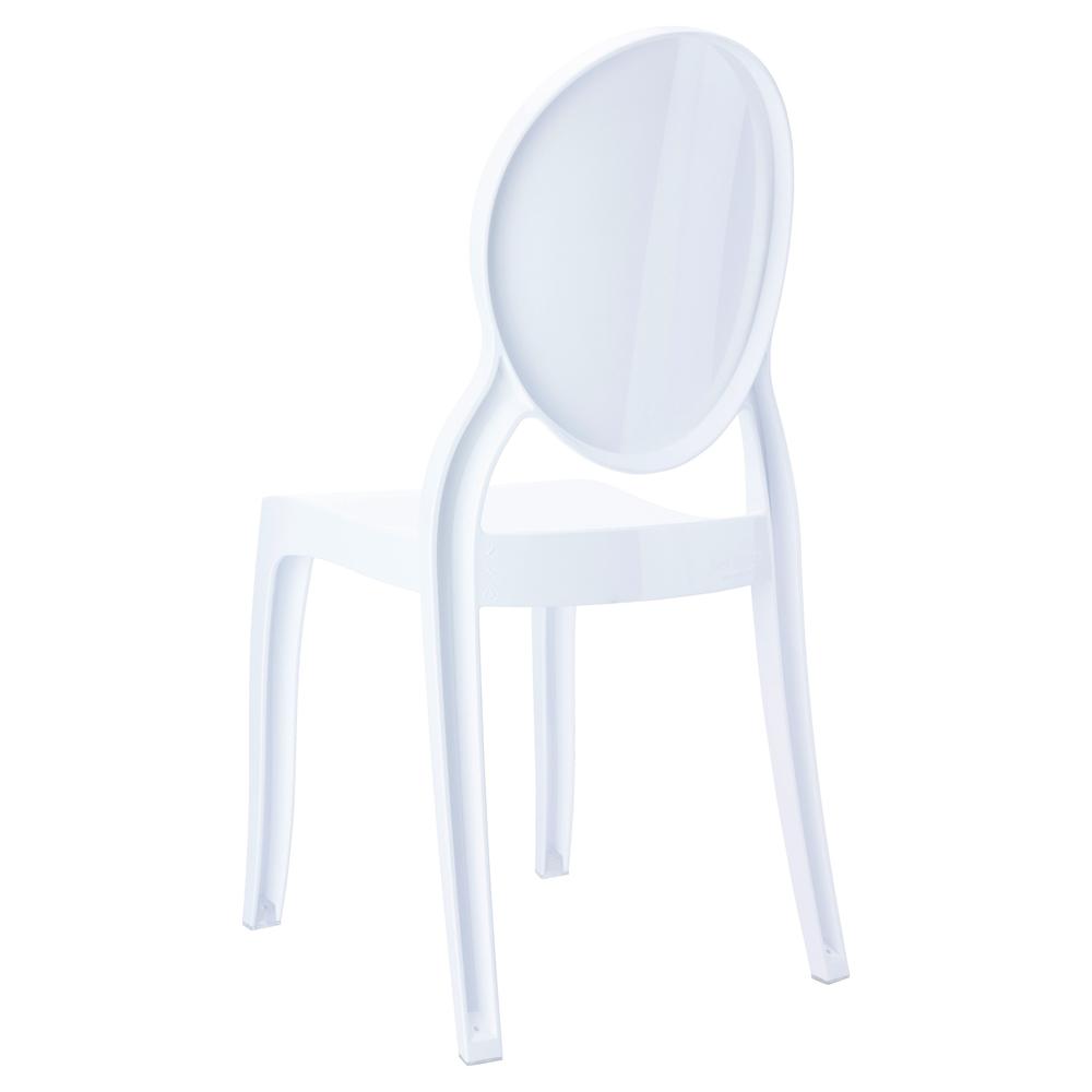 Polycarbonate Kids Chair, Glossy White, Belen Kox