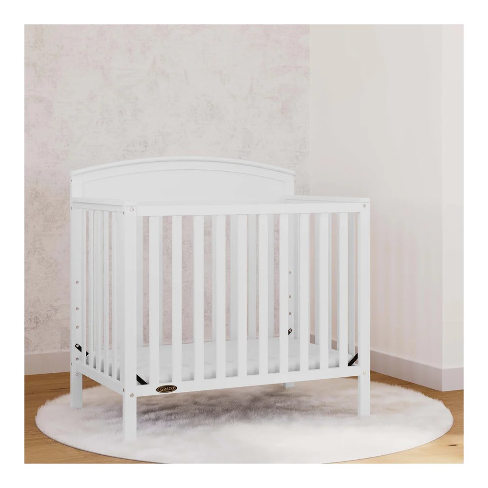 Graco Benton 4-in-1 Convertible Mini Crib - White