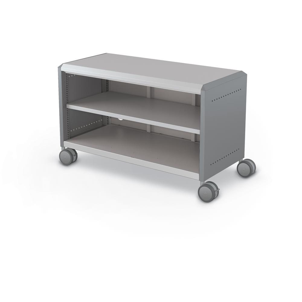 Compass Cabinet - Maxi H1 -Shelves / Casters - Cool Grey