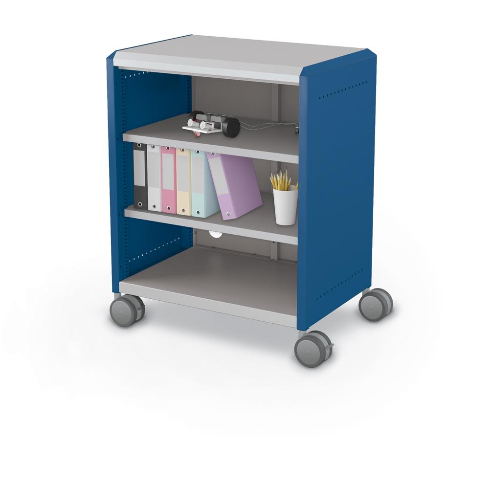 Compass Cabinet - Midi H2 -Shelves / Casters -Navy