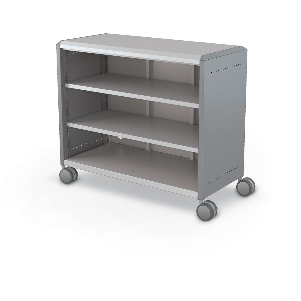 Compass Cabinet - Maxi H2 -Shelves / Casters - Cool Grey