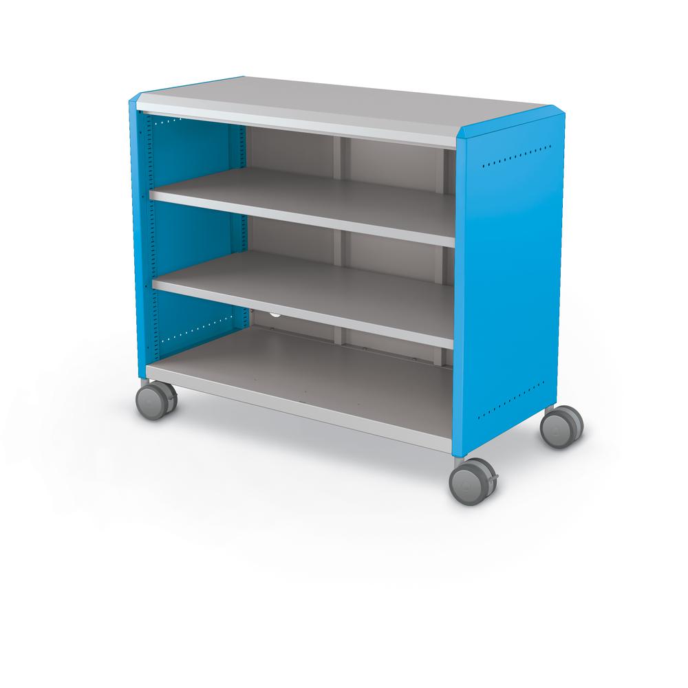 Compass Cabinet - Maxi H2 -Shelves / Casters - Blue