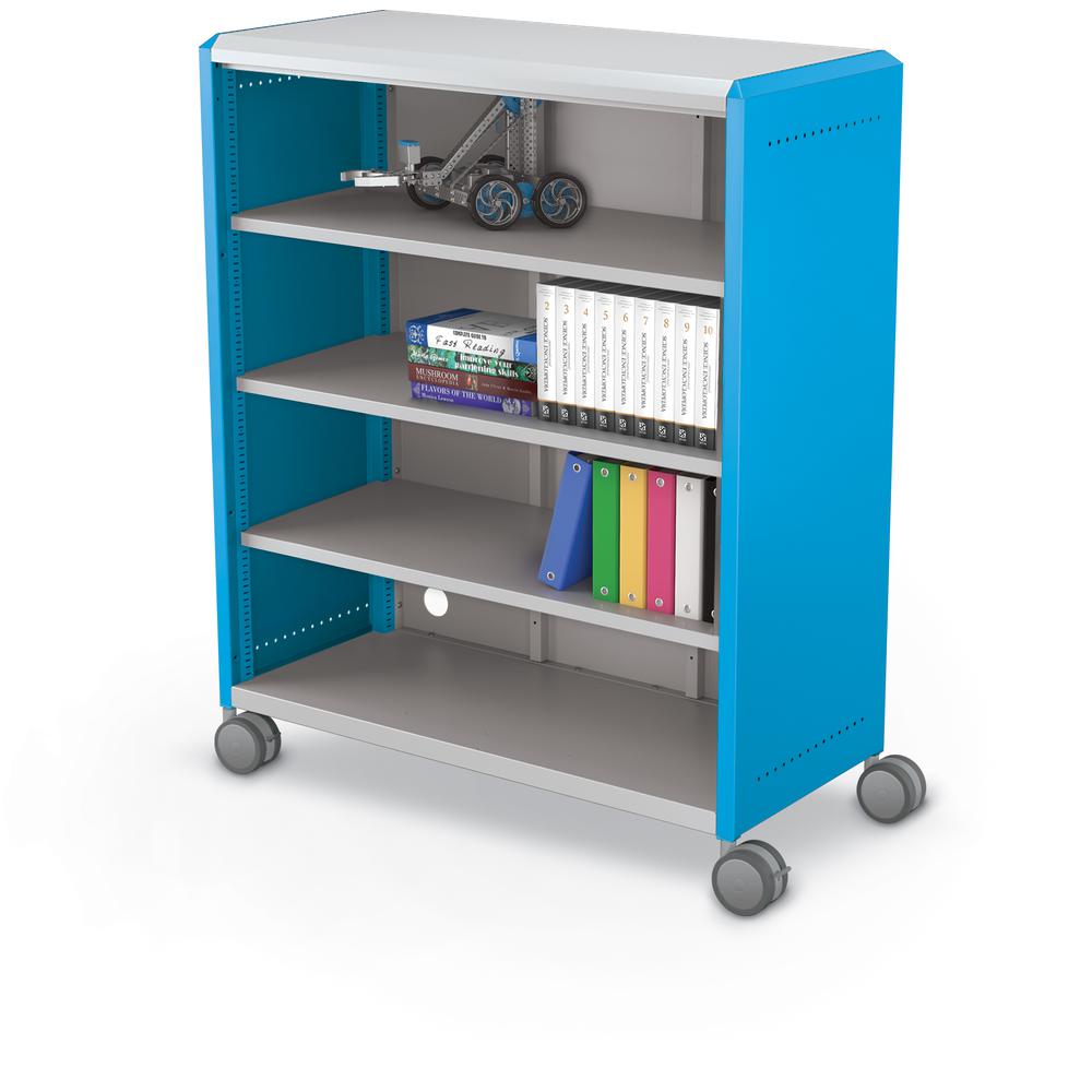 Compass Cabinet - Maxi H3 -Shelves / Casters - Blue