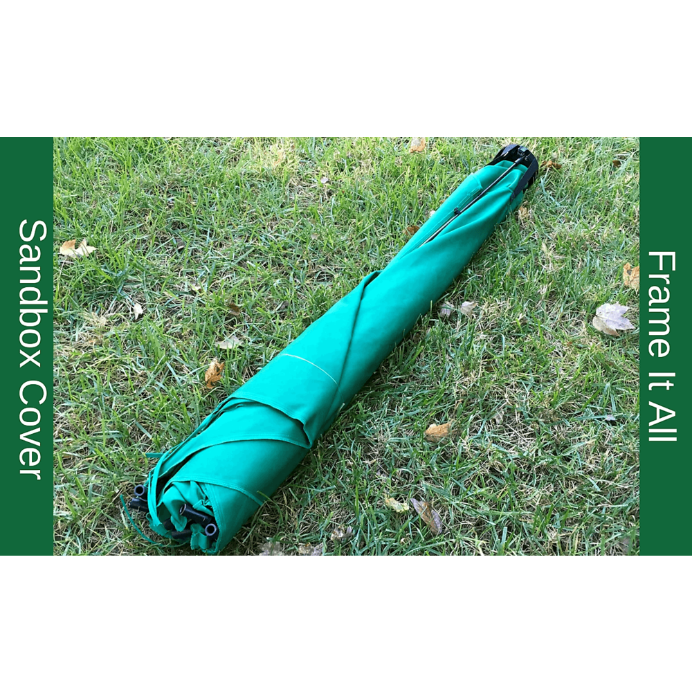 7Ft. X 8Ft. X 11In. Hexagon Sandbox With Telescoping Canopy/Cover - 2" Profile
