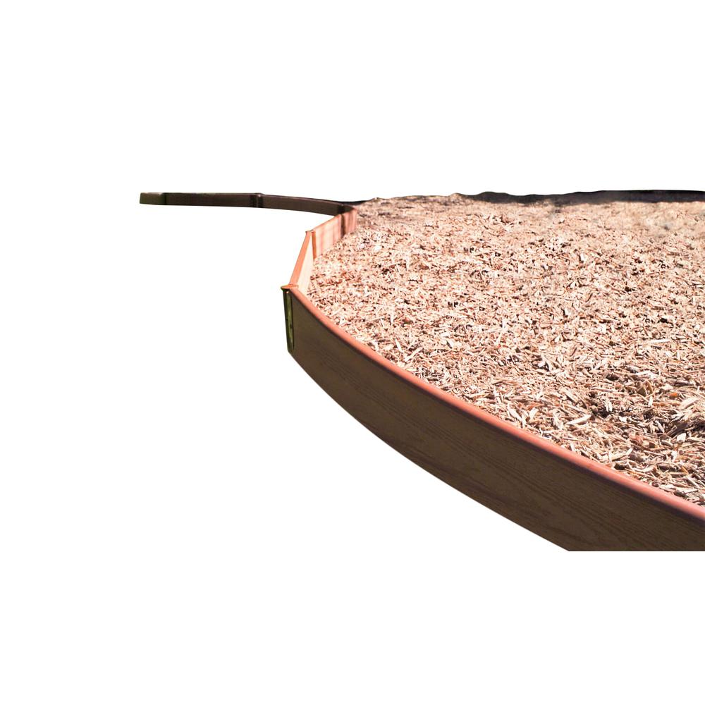 Classic Sienna Curved Playground Border Kit 32' - 1" Profile