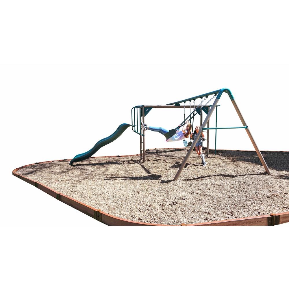 Classic Sienna Curved Playground Border Kit 32' - 2" Profile