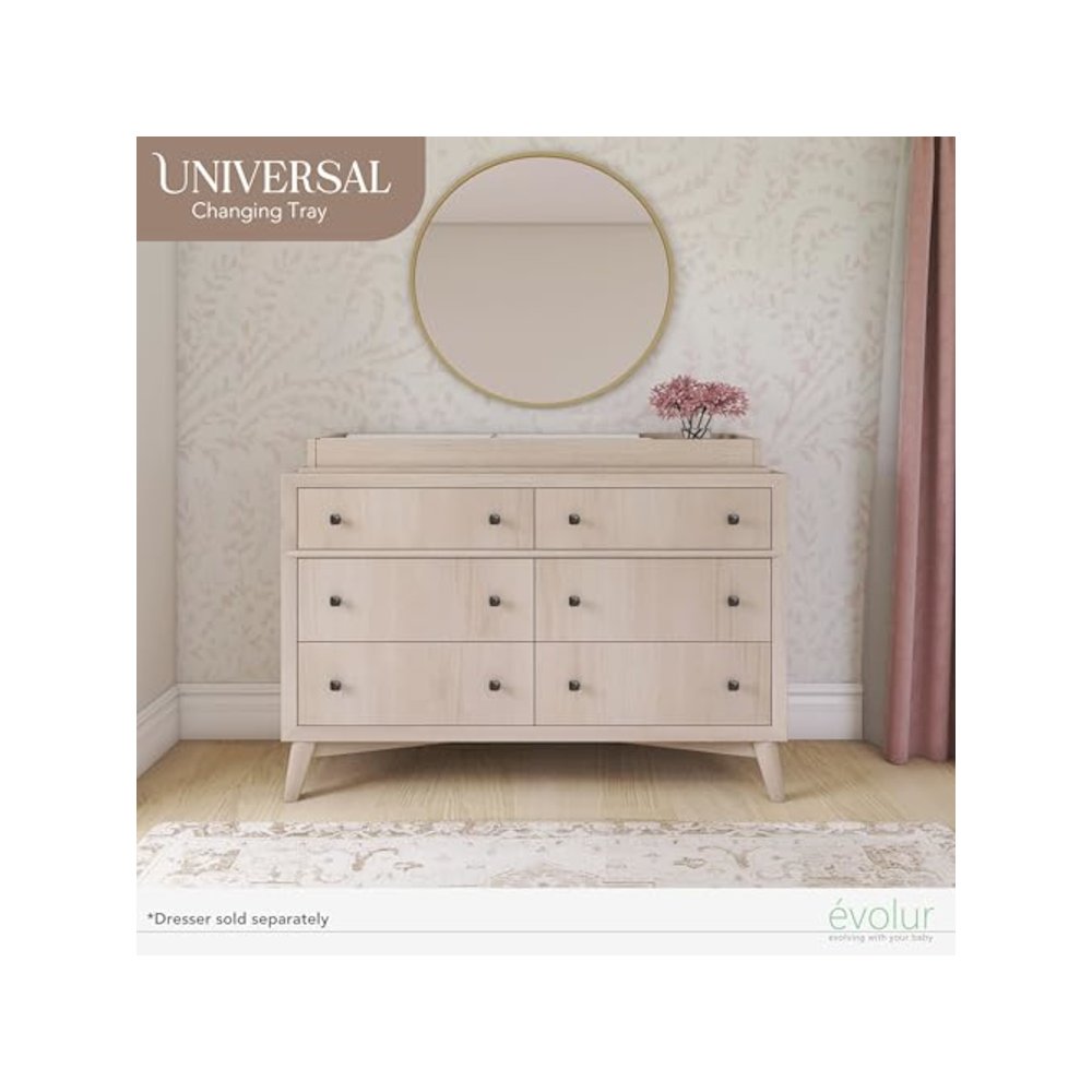 Evolur I Modern Changing Tray I Full Assembly I Lasting Quality, 850-SANDO