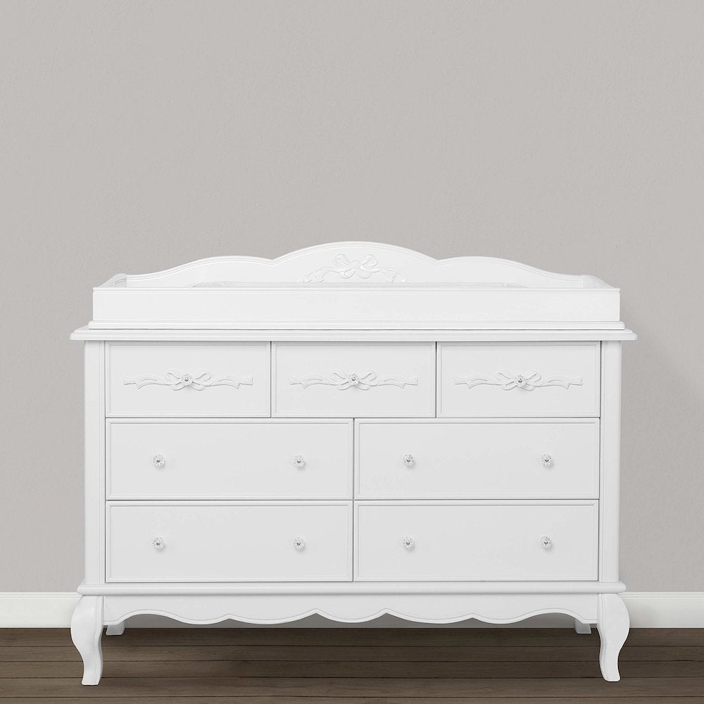 Evolur Aurora Change Tray Full Assembly I Lasting Quality I Intricate Ribbon Bow Scrollwork, 851NT-FR