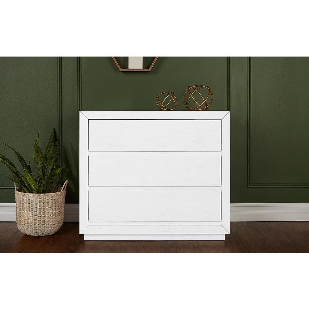 3 Drawer Chest, Weathered White