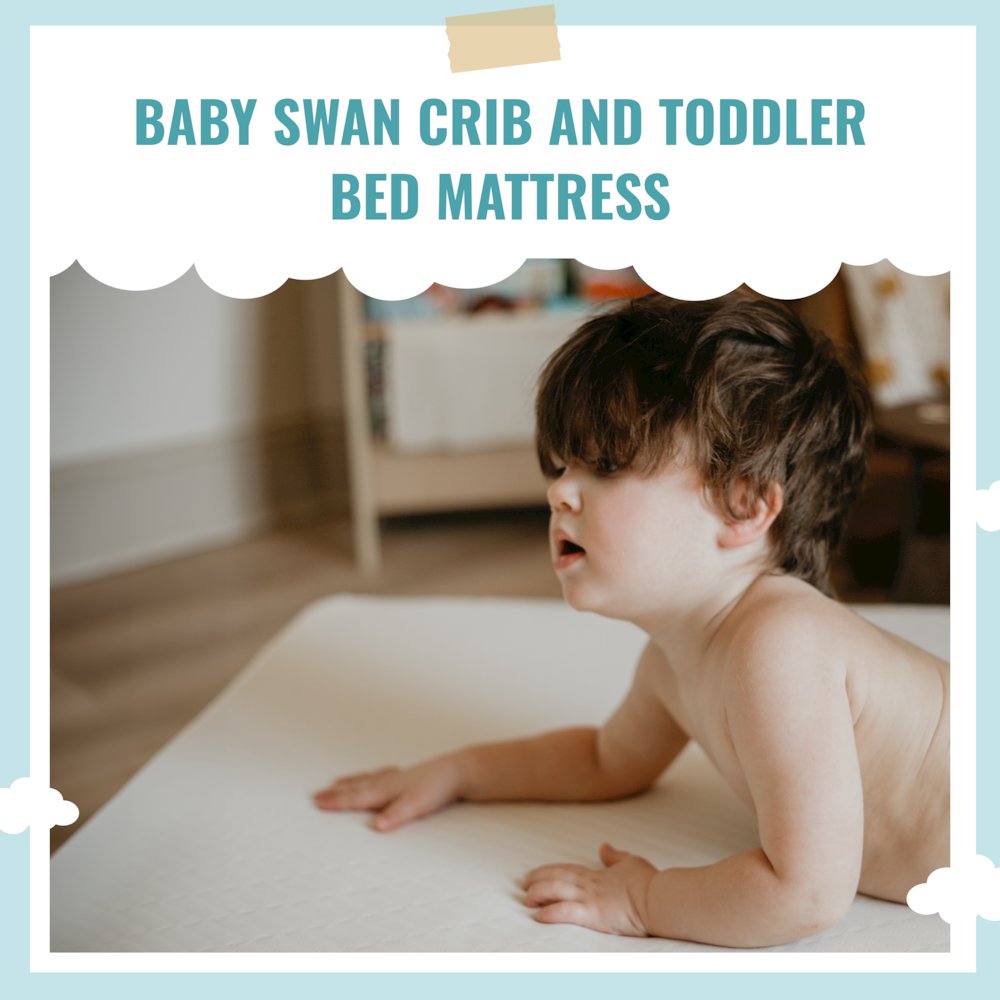 Dream On Me Baby Swan 5” Foam Crib & Toddler Bed Mattress