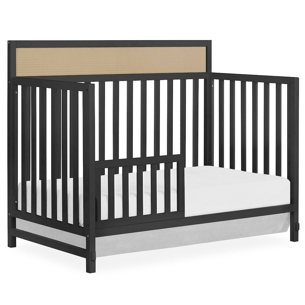 Dream On Me Kai Convertible Crib, Matte Black