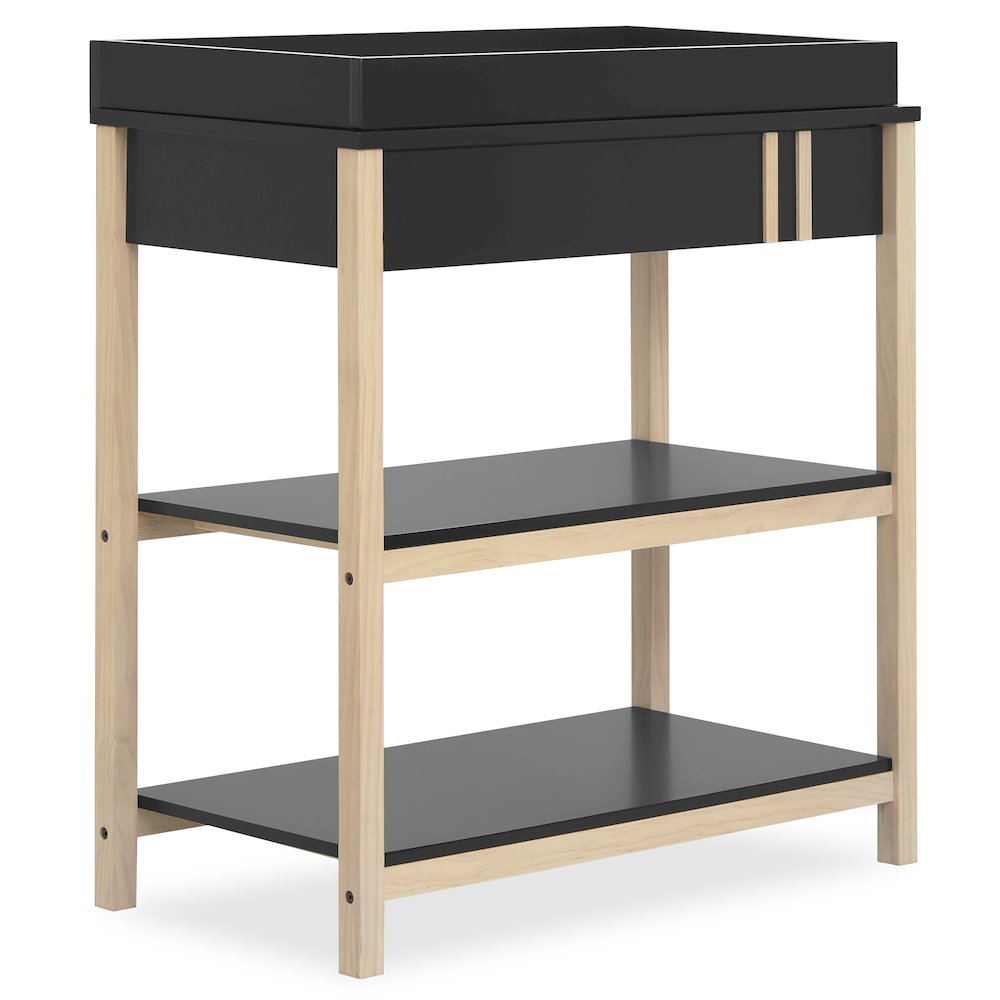 Dream On Me Soho Changing Table In Matte Black Vintage