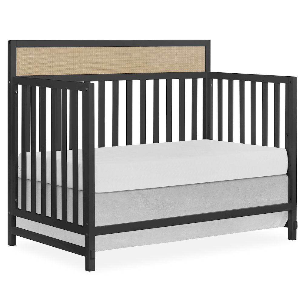 Dream On Me Kai Convertible Crib, Matte Black