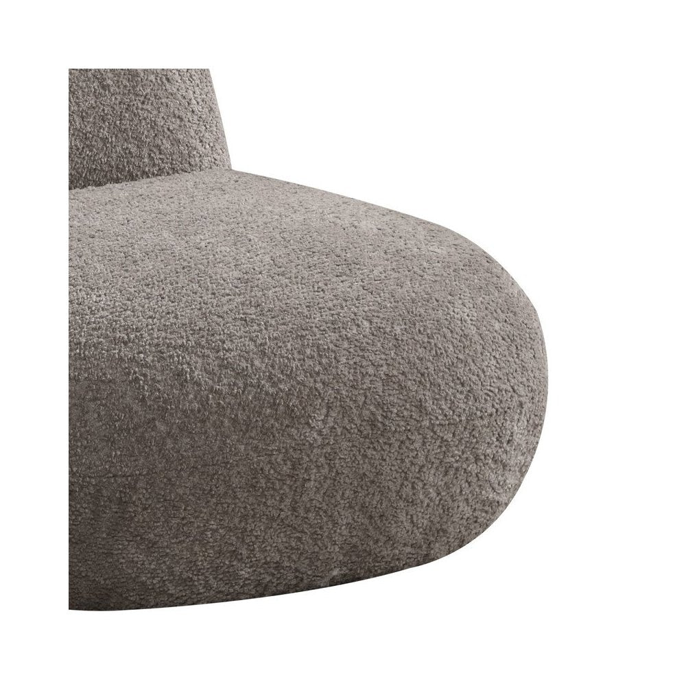 Weston 21.5"W Brown Chenille Deer-Shaped Kids Chair