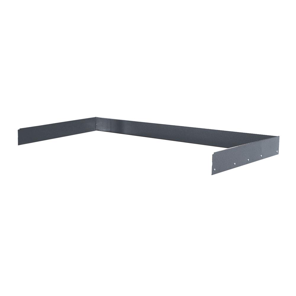 Adjustable Leg Workbench Back & End Stop Kit, 48"W x 30"D x 6"H, 708 Midnight Ebony
