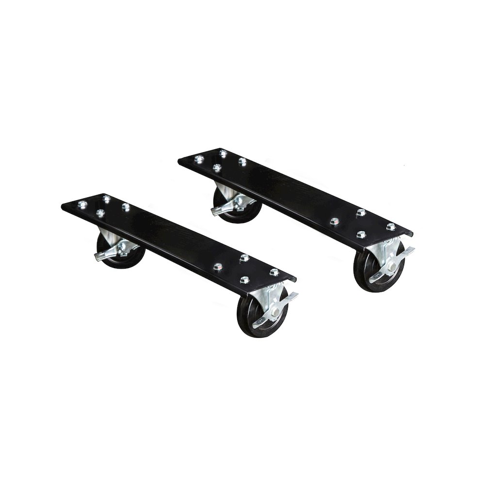 Adjustable Leg Workbench Caster Kit, 36"D, 708 Midnight Ebony