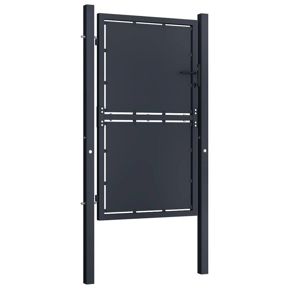 vidaXL Garden Gate Steel 39.4"x59.1" Anthracite 4520