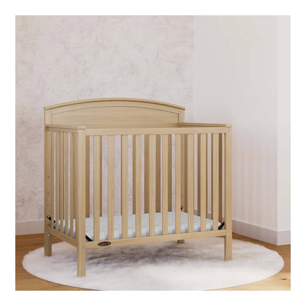 Graco Benton 4-In-1 Convertible Mini Crib - Driftwood