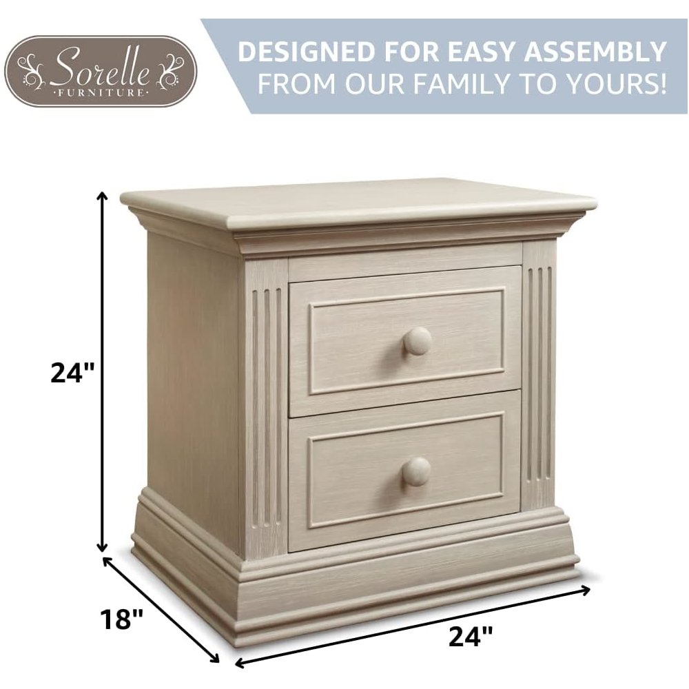 Sorelle Providence Nightstand,Chocolate Color