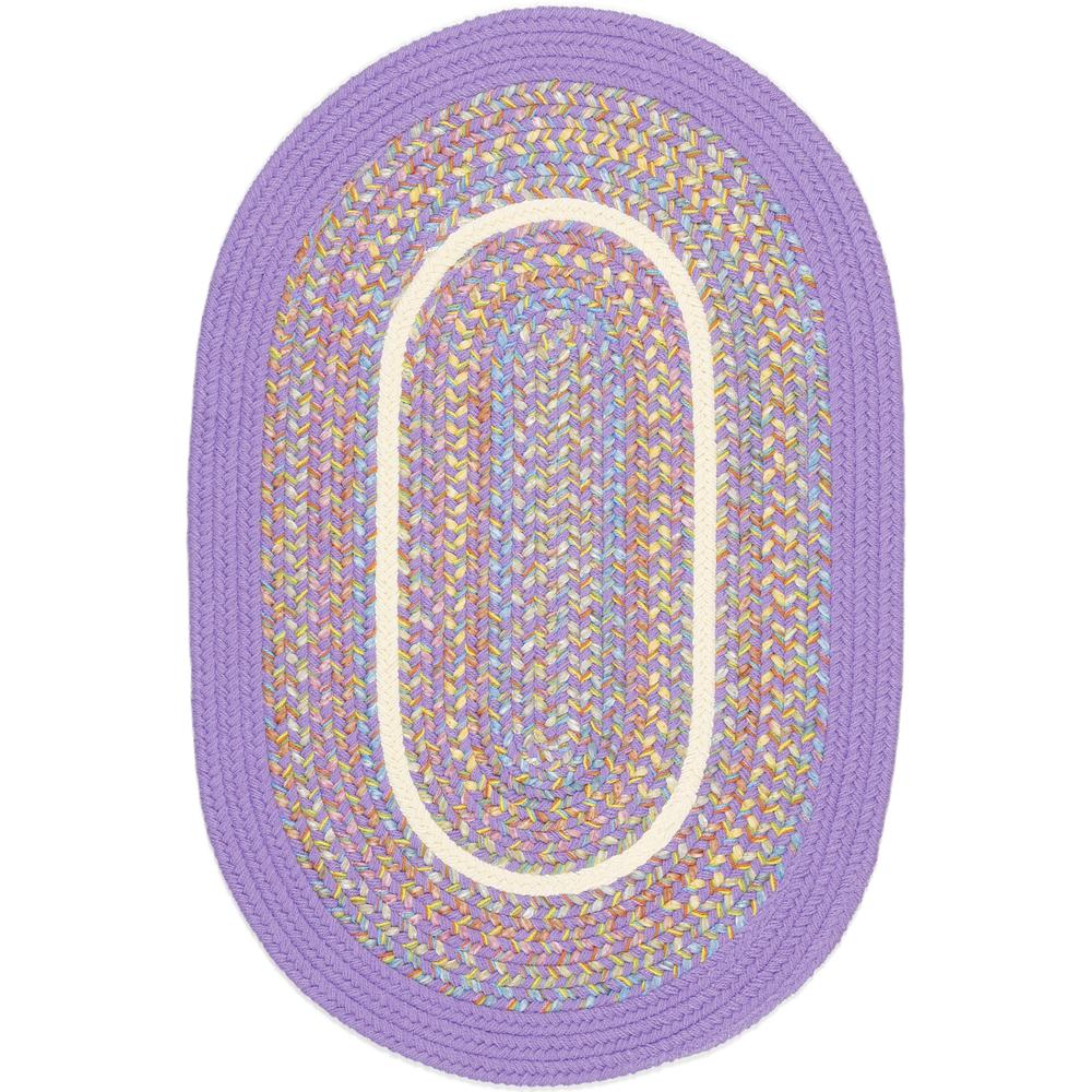 Kids' Isle Violet Banded 2X3 Oval