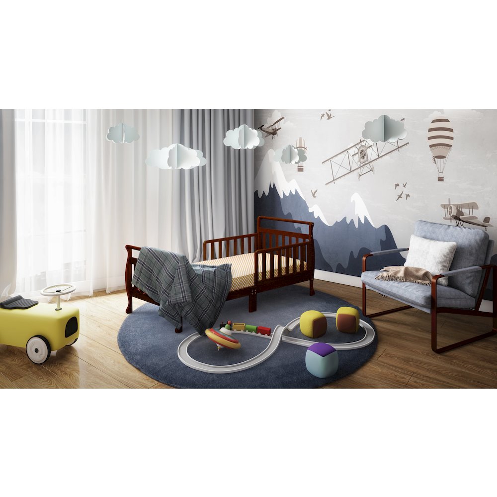 Anna Wooden Toddler Bed Espresso