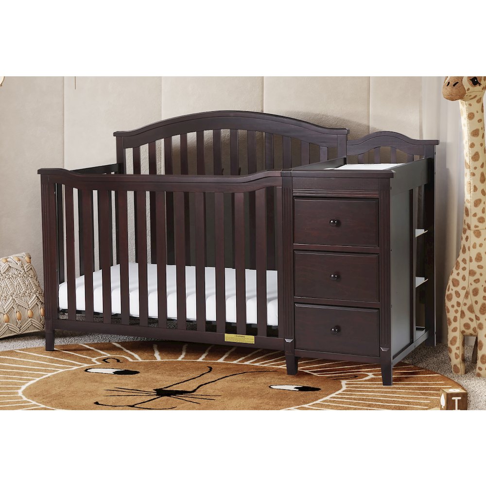Kali II 4-in-1 Convertible Crib and Changer Espresso