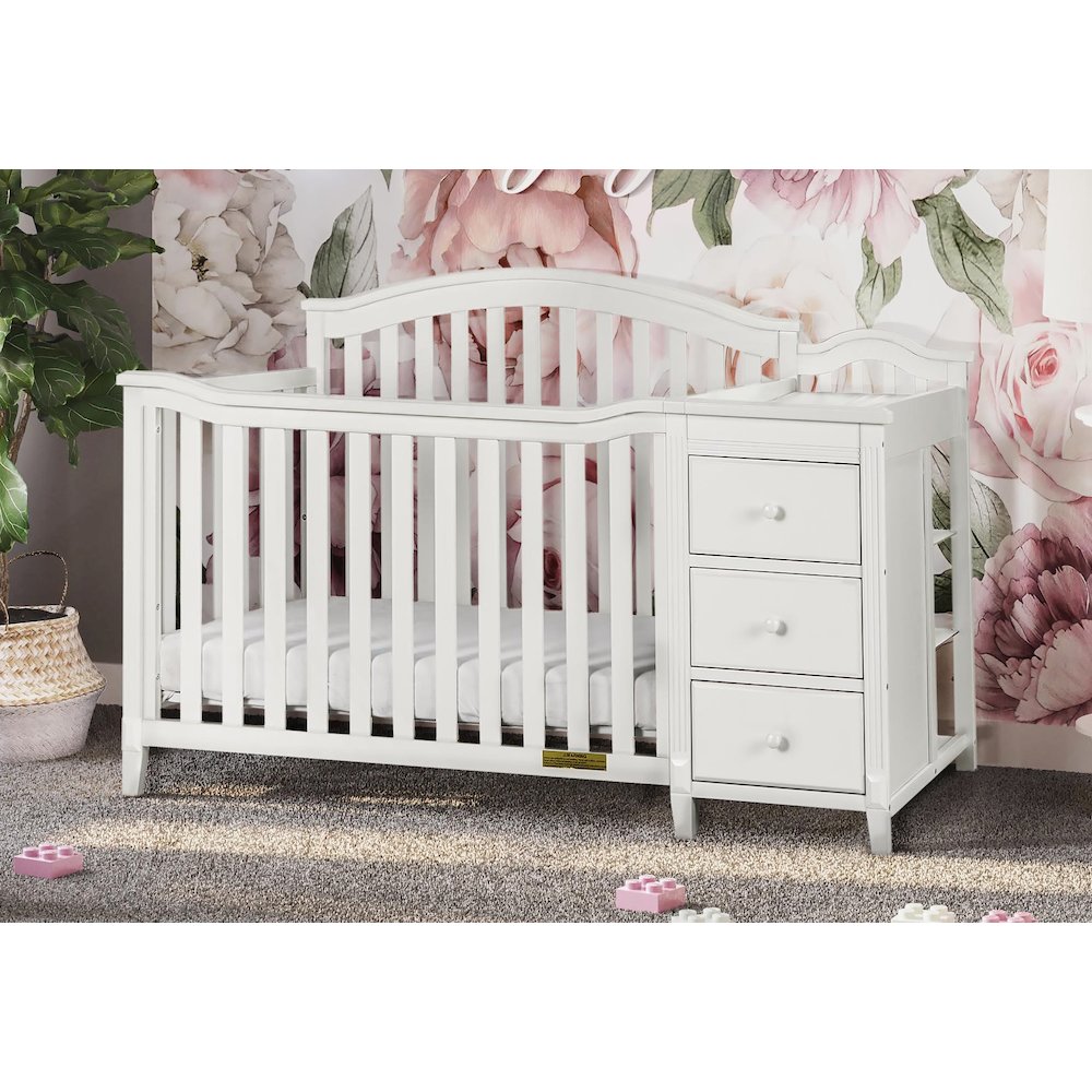 Kali II 4-in-1 Convertible Crib and Changer White