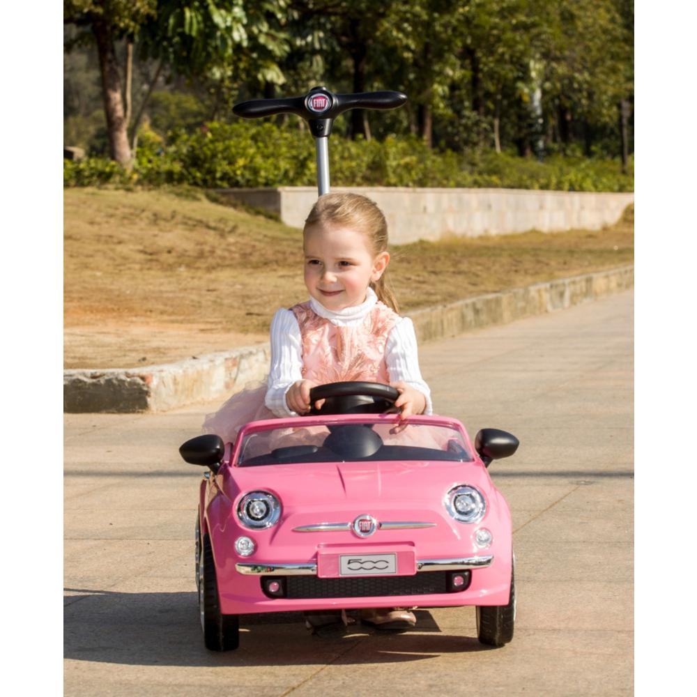 Fiat 500 push car Pink Stroller