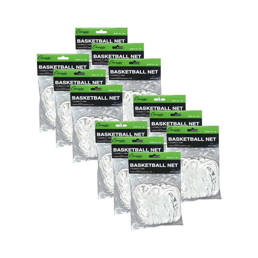 Economy Basketball Net, 4mm, Pack of 12