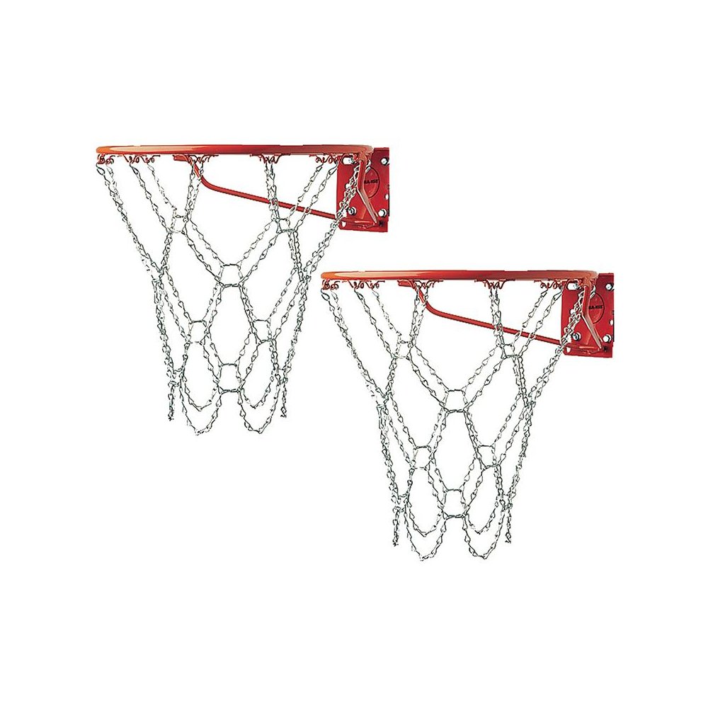 Steel Chain Basketball Net, Pack of 2