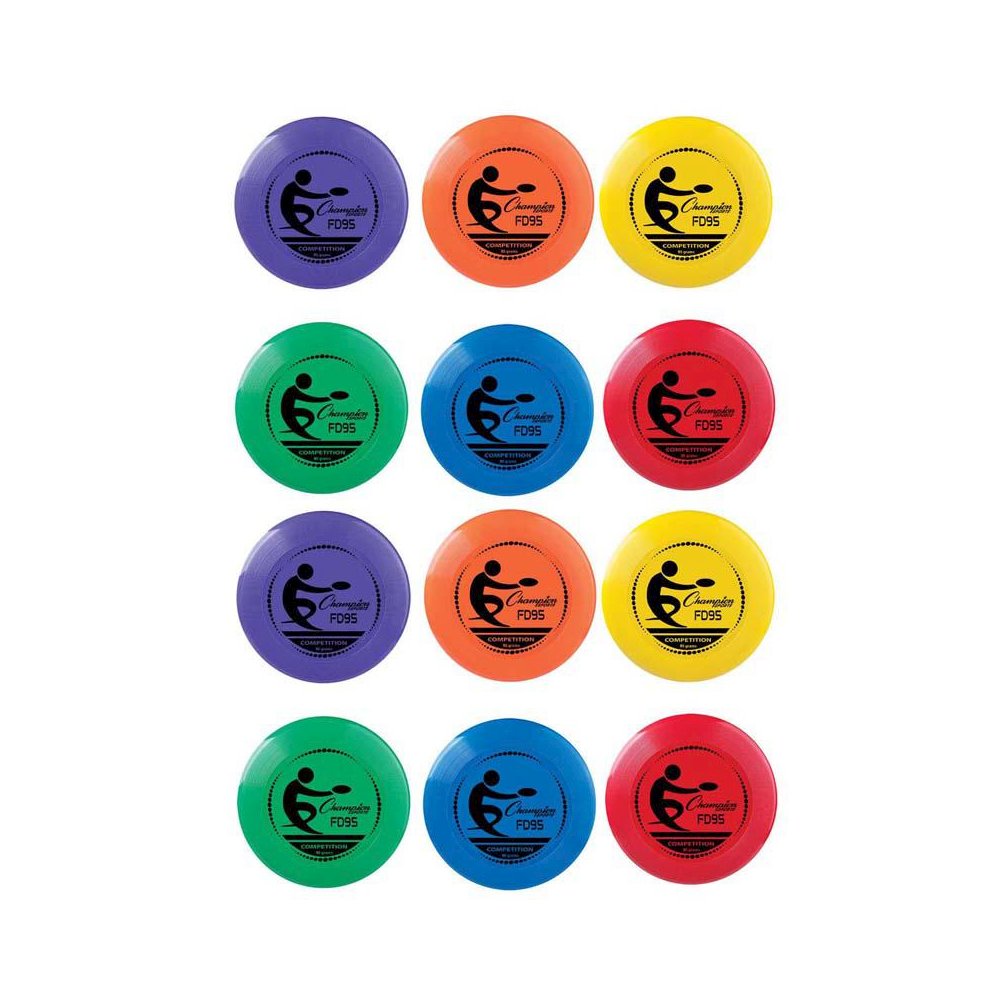Competition Plastic Disc, 95 Gram, Pack of 12