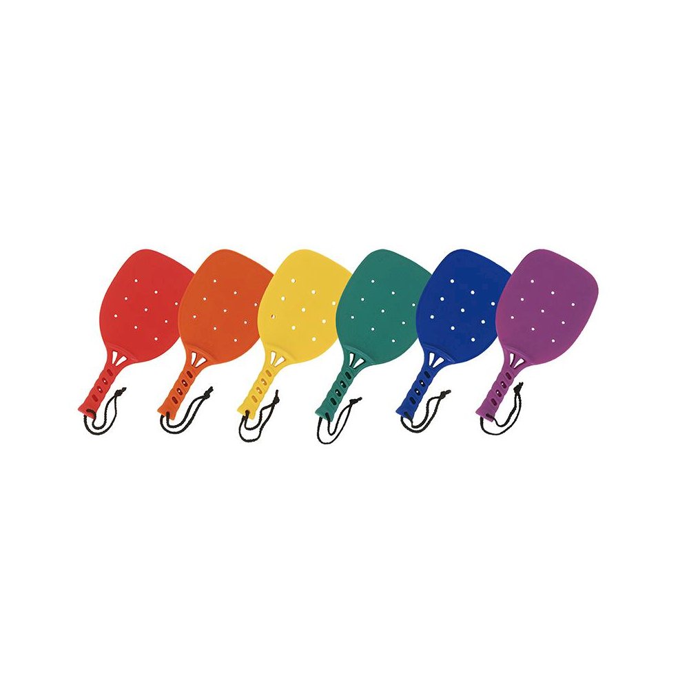 Plastic Paddleball Rackets, Set of 6