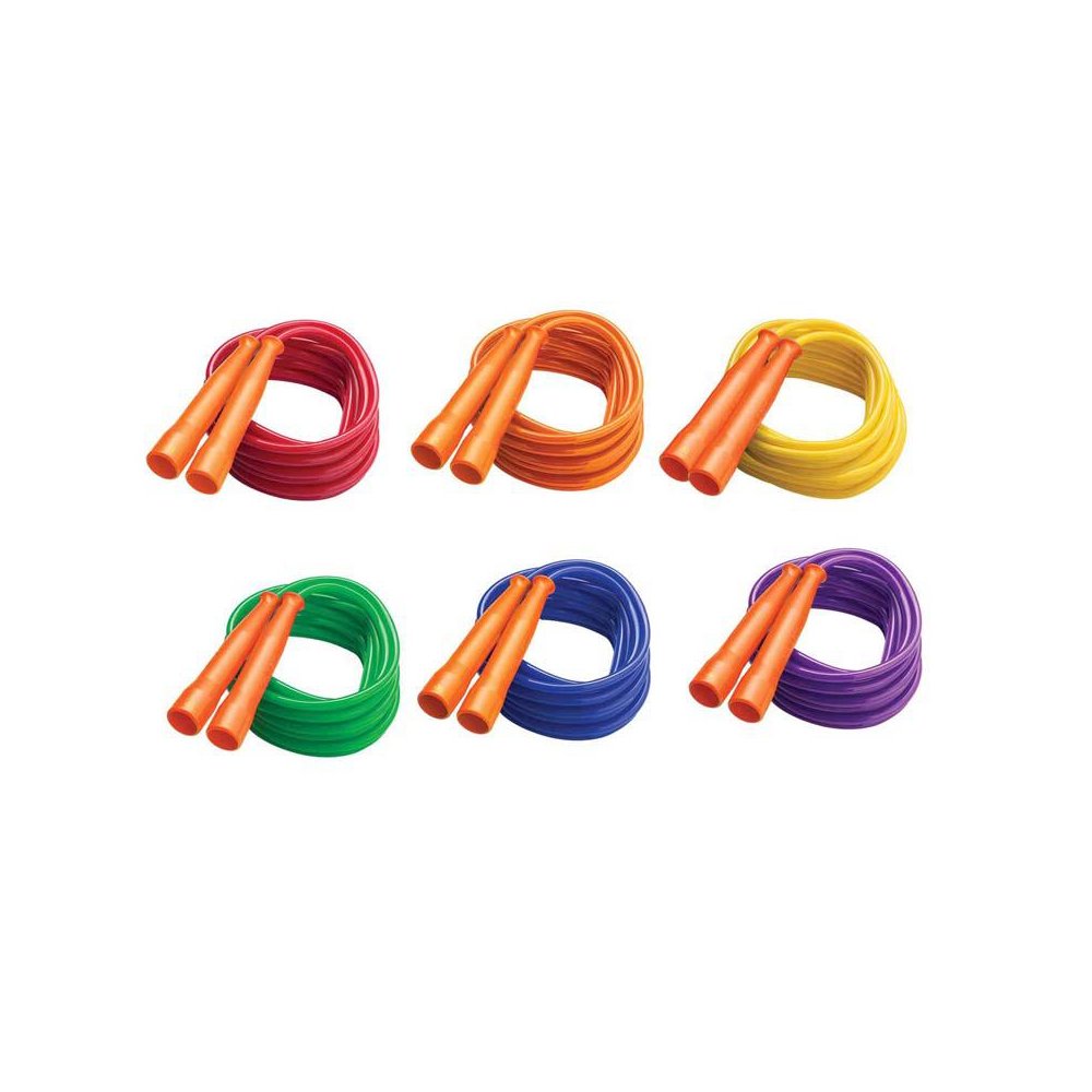 Licorice Speed Jump Rope, 16' with Orange Handles, Pack of 6