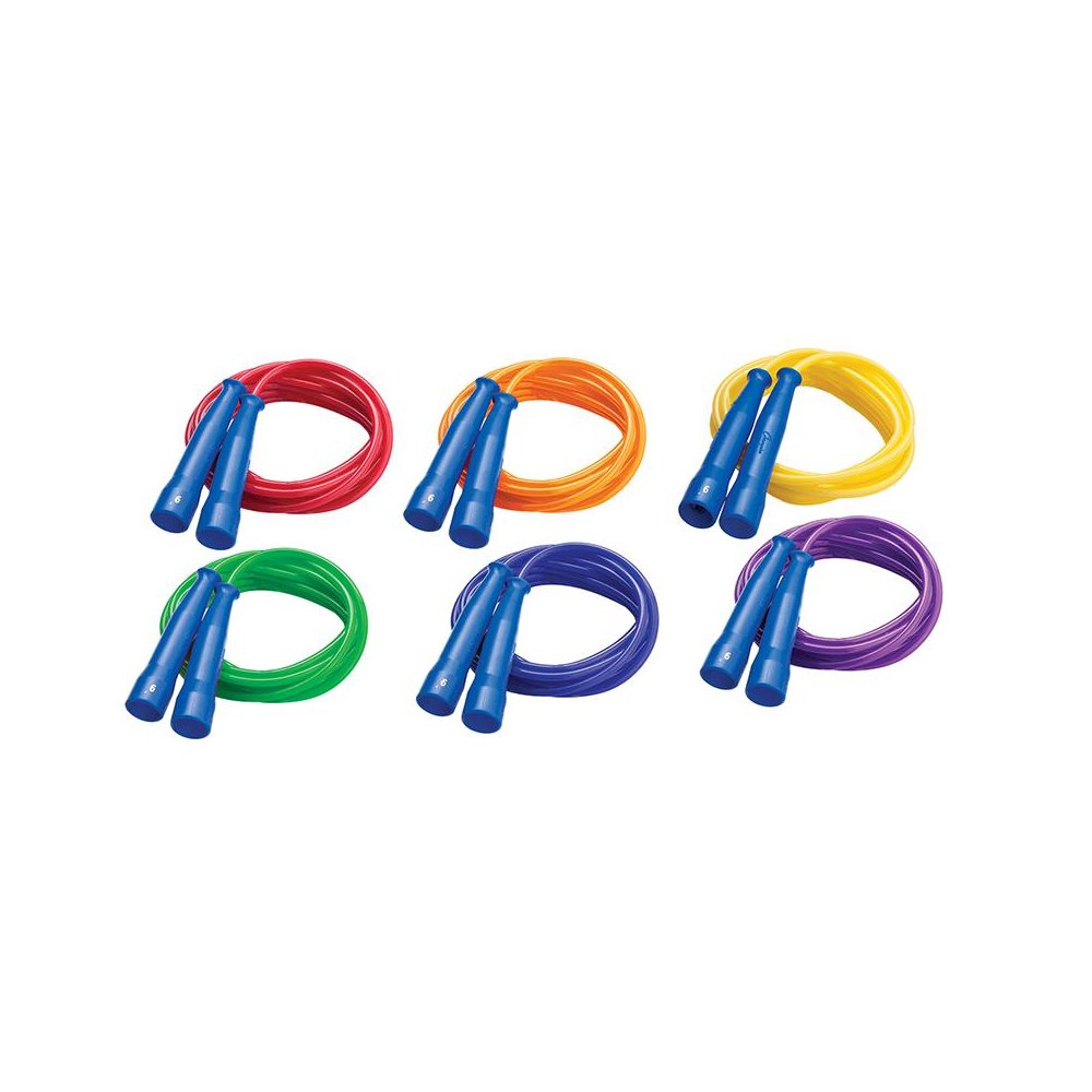 Licorice Speed Jump Rope, 9' with Blue Handles, Pack of 6