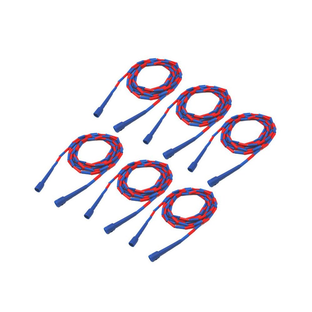 Segmented Plastic Jump Rope, 16', Pack of 6