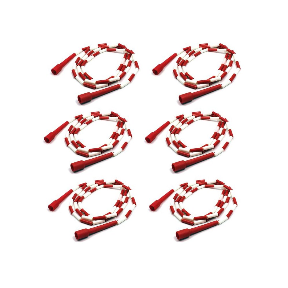 Segmented Plastic Jump Rope, 8', Pack of 6